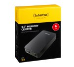 Intenso Memory Center disco duro externo 6 TB 5400 RPM 3.5" USB tipo A 3.2 Gen 1 (3.1 Gen 1) Negro