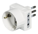 bticino S3610D power plug adapter White