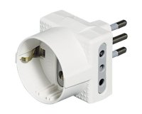 bticino S3610D power plug adapter White
