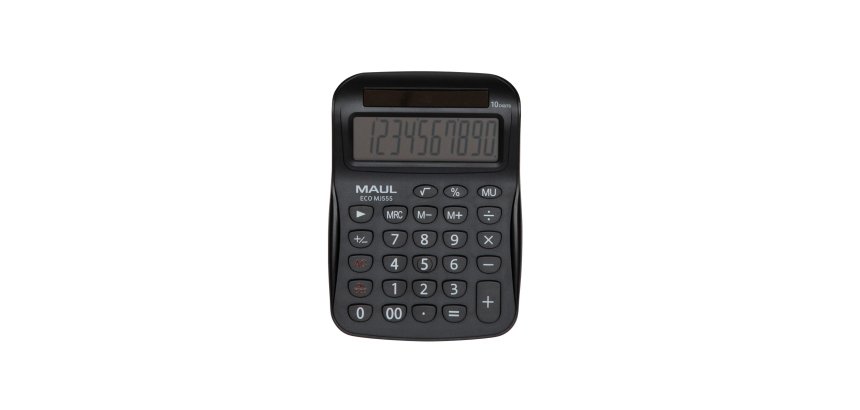 Calculatrice maul bureau eco mj 555 10 chiffres ecran 1    ligne memoire 3 touches       touche pourcentage racines
