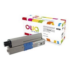 Toner remanufacturé OWA - haute capacité - Noir - pour OKI 44973508