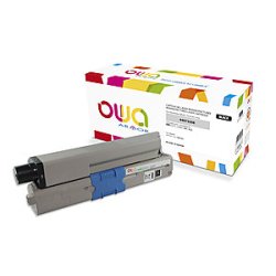 Toner remanufacturé OWA - haute capacité - Noir - pour OKI 44973508