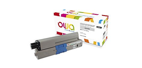 Toner remanufacturé OWA - haute capacité - Noir - pour OKI 44973508