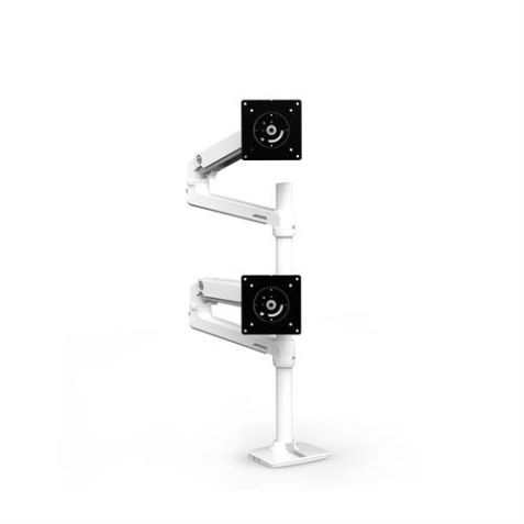 Ergotron LX Series LX Dual Stacking Arm 101,6 cm (40") Bureau Blanc