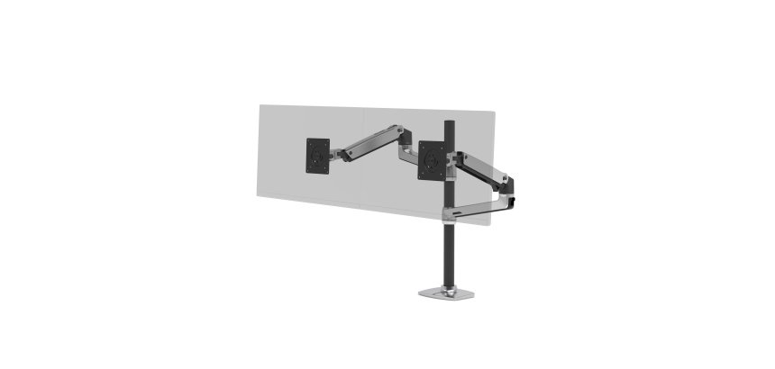 Ergotron LX Series LX Dual Stacking Arm Tall Pole 101,6 cm (40") Escritorio Aluminio