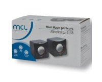MCL HP-USB2/4 Haut-parleur 2-voies noir avec fil 4 W