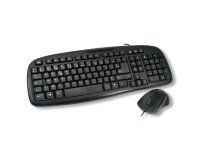 MCL ACK-2012/N clavier Souris incluse Universel USB AZERTY Français Noir