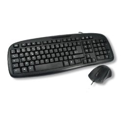 MCL ACK-2012/N clavier Souris incluse Universel USB AZERTY Français Noir