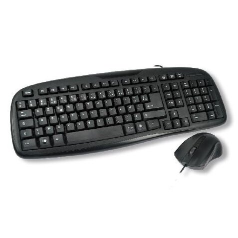 MCL ACK-2012/N clavier Souris incluse Universel USB AZERTY Français Noir