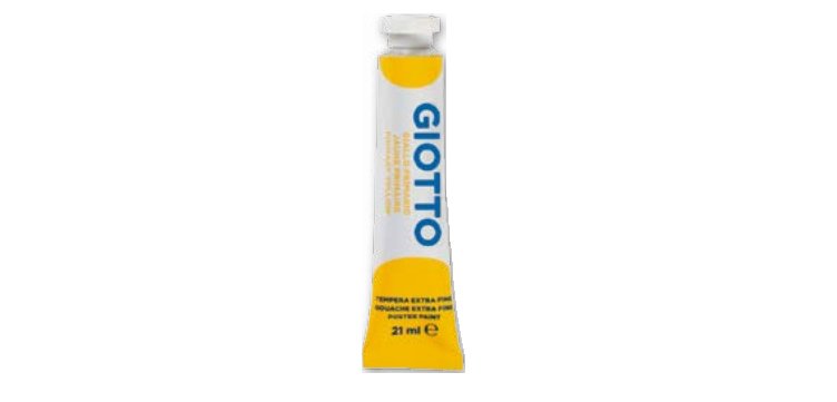 Tempera Tubo 7 - 21ml - giallo - Giotto