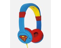 OTL Technologies DC Comics Superman Man of Steel Cuffie Cablato A Padiglione MUSICA Blu, Rosso, Giallo
