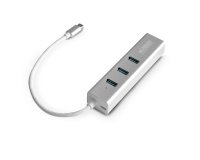 Urban Factory TCM02UF station d'accueil USB 3.2 Gen 1 (3.1 Gen 1) Type-C Argent