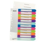Intercalaires A4+ polypropylène Leitz WOW 12 onglets - 1 jeu