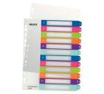 Intercalaires A4+ polypropylène Leitz WOW 12 onglets - 1 jeu