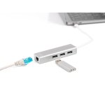 Digitus Hub de USB 3.0 Type-C™ con Gigabit Ethernet