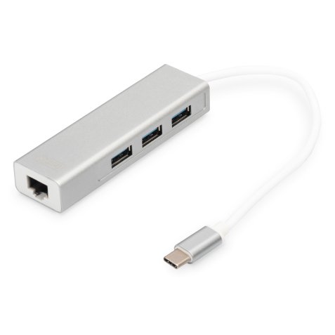 Digitus Hub de USB 3.0 Type-C™ con Gigabit Ethernet