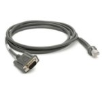 Zebra CBA-R08-S07ZBR cable de serie Gris 2,1336 m RS232 DB9