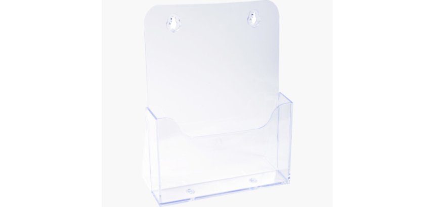 Distributeur de prospectus 1 compartiment A5 - Cristal
