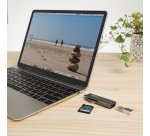 PNY R-TC-UA-3N1E01-RB lecteur de carte mémoire USB 3.2 Gen 1 (3.1 Gen 1) Type-C Métallique
