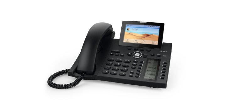Snom D385 telefono IP Nero 12 linee TFT