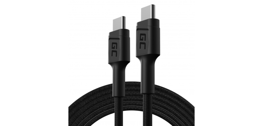 Green Cell KABGC29 cavo USB USB 2.0 2 m USB C 0,48 Gbit/s 60 W Nero