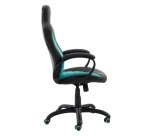 NACON CH-350 Silla para videojuegos universal Asiento acolchado Negro, Turquesa
