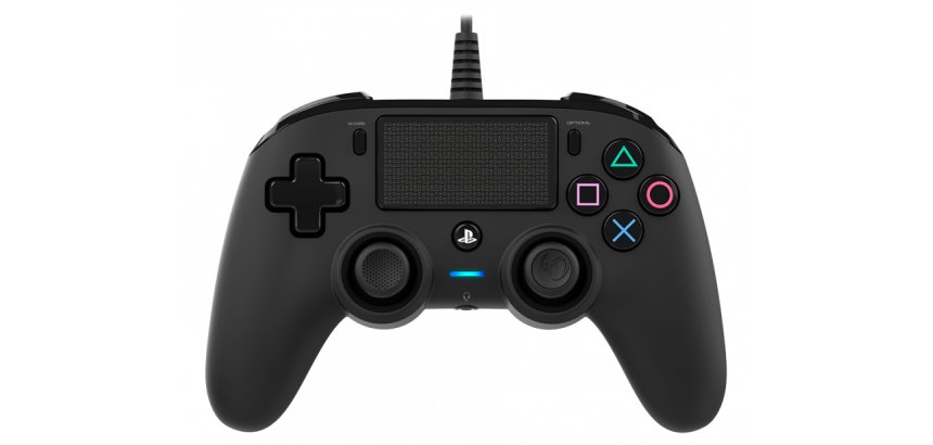NACON PS4OFCPADBLACK mando y volante Negro USB Gamepad Analógico/Digital PC, PlayStation 4