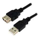 MCL MC922AMF-1M/N câble USB USB 2.0 USB A Noir