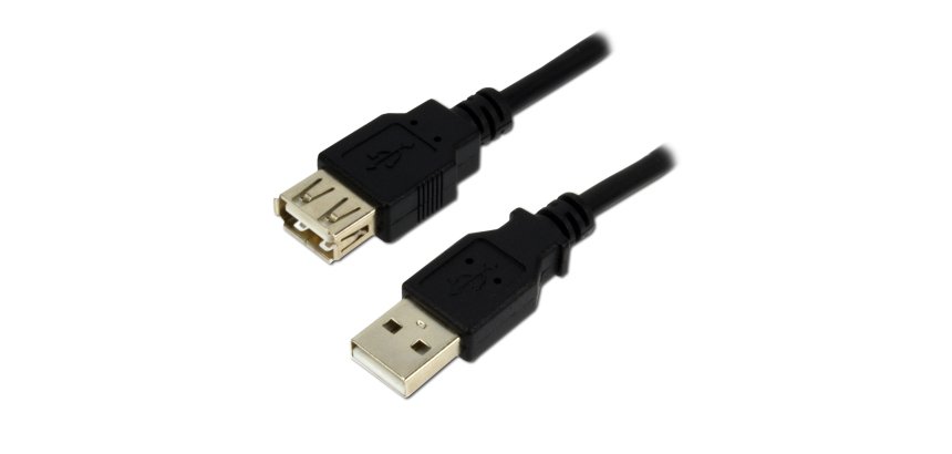 MCL MC922AMF-5M/N câble USB USB 2.0 USB A Noir