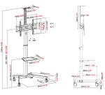Vision VFM-F19 support pour téléviseur 2,03 m (80") Noir