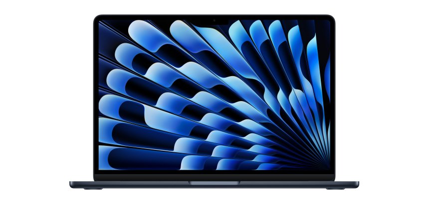 Apple MacBook Air Apple M M4 Ordinateur portable 34,5 cm (13.6") 16 Go 256 Go SSD Wi-Fi 6E (802.11ax) macOS Sequoia Marine