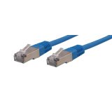 Câble rj45 m/m stp cat. 5e droit blindé 3m - blanc RJ45D3