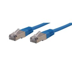 Câble rj45 m/m stp cat. 5e droit blindé 10m - blanc RJ45D10