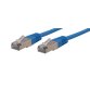 Câble rj45 m/m stp cat. 5e droit blindé 3m - blanc RJ45D3