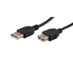 Cable usb t'nb 2,0 a m/a f sur cavalier cable 1,80m      coloris noir