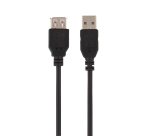 Cable usb t'nb 2,0 a m/a f sur cavalier cable 1,80m      coloris noir
