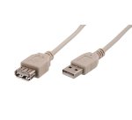 Rallonge usb t'nb 1,1a m/af cable 3m coloris gris