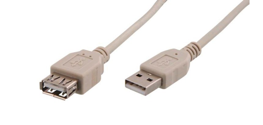 Rallonge usb t'nb 1,1a m/af cable 3m coloris gris