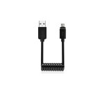 SBS Câble USB spirale noir