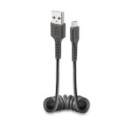 SBS Câble USB spirale noir