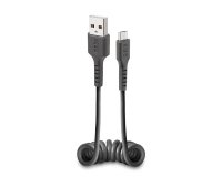 SBS Câble USB spirale noir