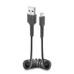 SBS Câble USB spirale noir