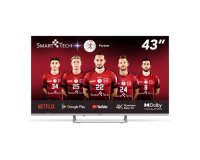 Smart-Tech 43QA20V3 TV 109,2 cm (43") 4K Ultra HD Smart TV Wi-Fi Argento 320 cd/m²