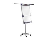 Chevalet de conférence mobile Impression Pro, magnétique, acier laqué, bras d'affichage extérieur