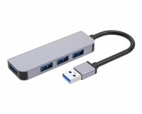 DLH Hub USB-A (M) avec 4 ports USB-A (F)