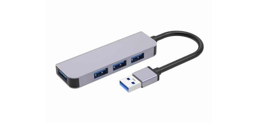 DLH Hub USB-A (M) avec 4 ports USB-A (F)