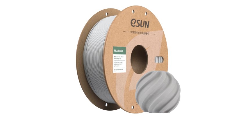 eSUN PLA-BASIC175O-CH1Y1 3D-printmateriaal Polymelkzuur Grijs 1 kg