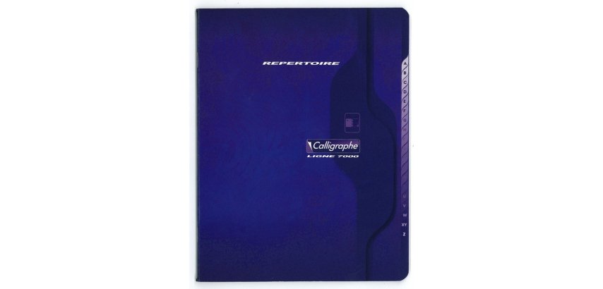 Répertoire piqué 7000 17x22 cm 96 pages petits carreaux 70 g - Assortis