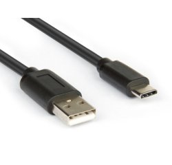 Hamlet XCU2A-UC-MM10 cavo USB USB 2.0 1 m USB A USB C 0,48 Gbit/s Nero