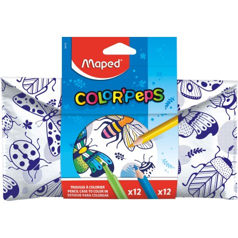 Trousse à colorier avec feutres & crayons de couleur